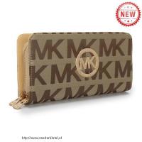 michael kors logo signature groot beige portefeuilles Amsterdam Shop aj3t7642